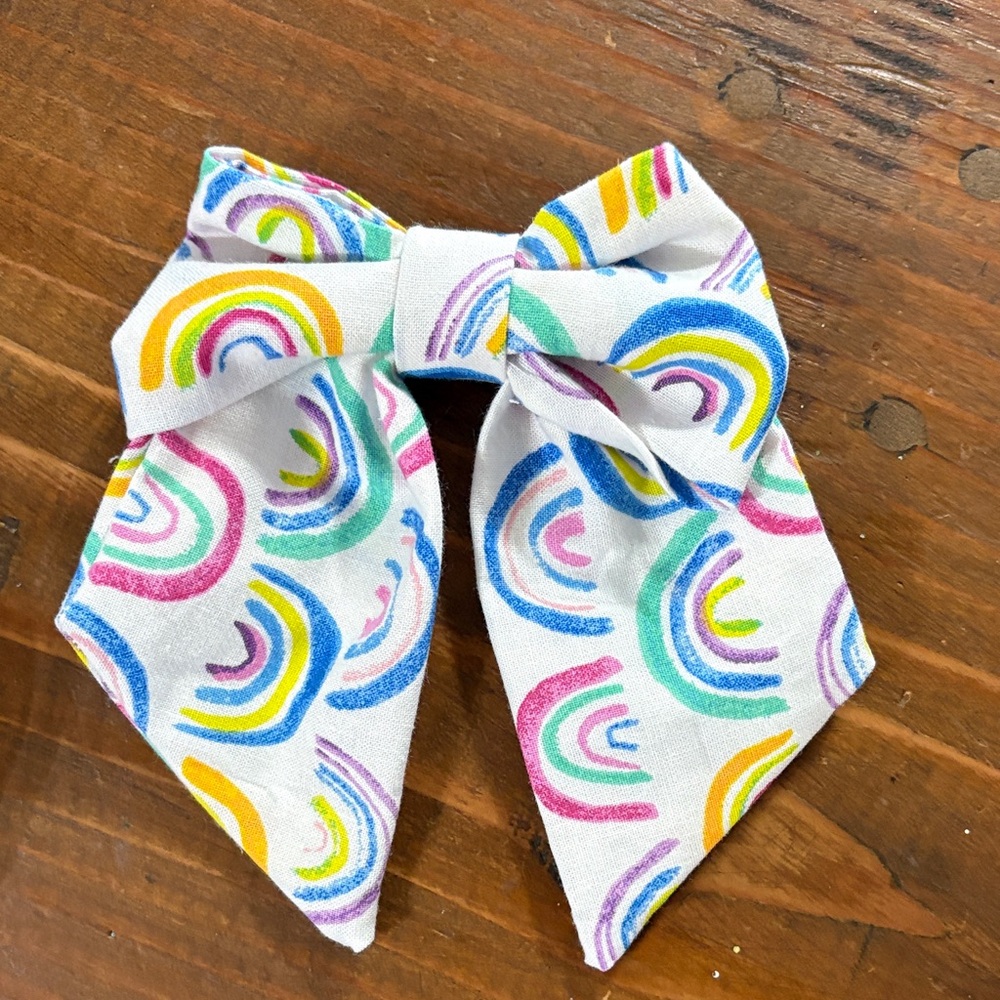 Colorful Rainbow Kids Bow Tie